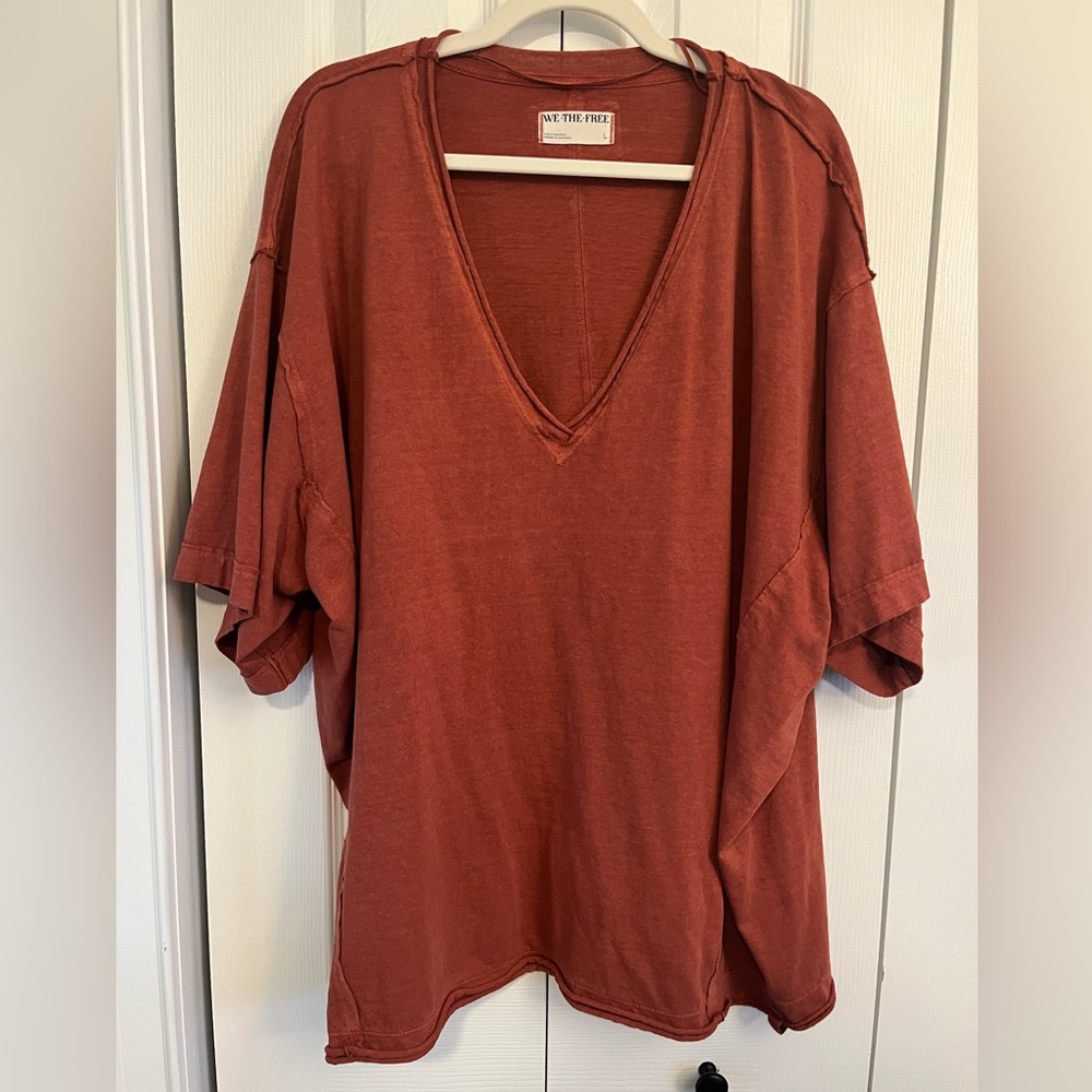 Free People red shirt